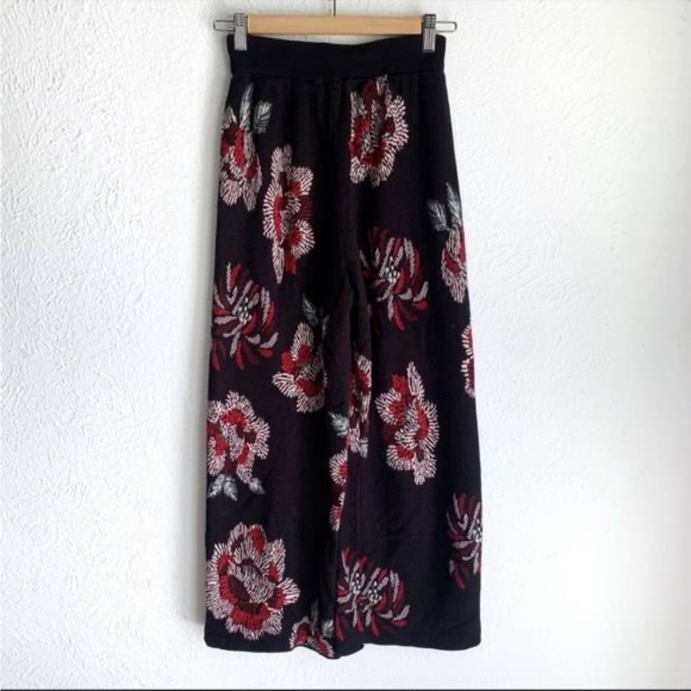Anthropologie LAIA Wide Leg Knit Sweater Pants S